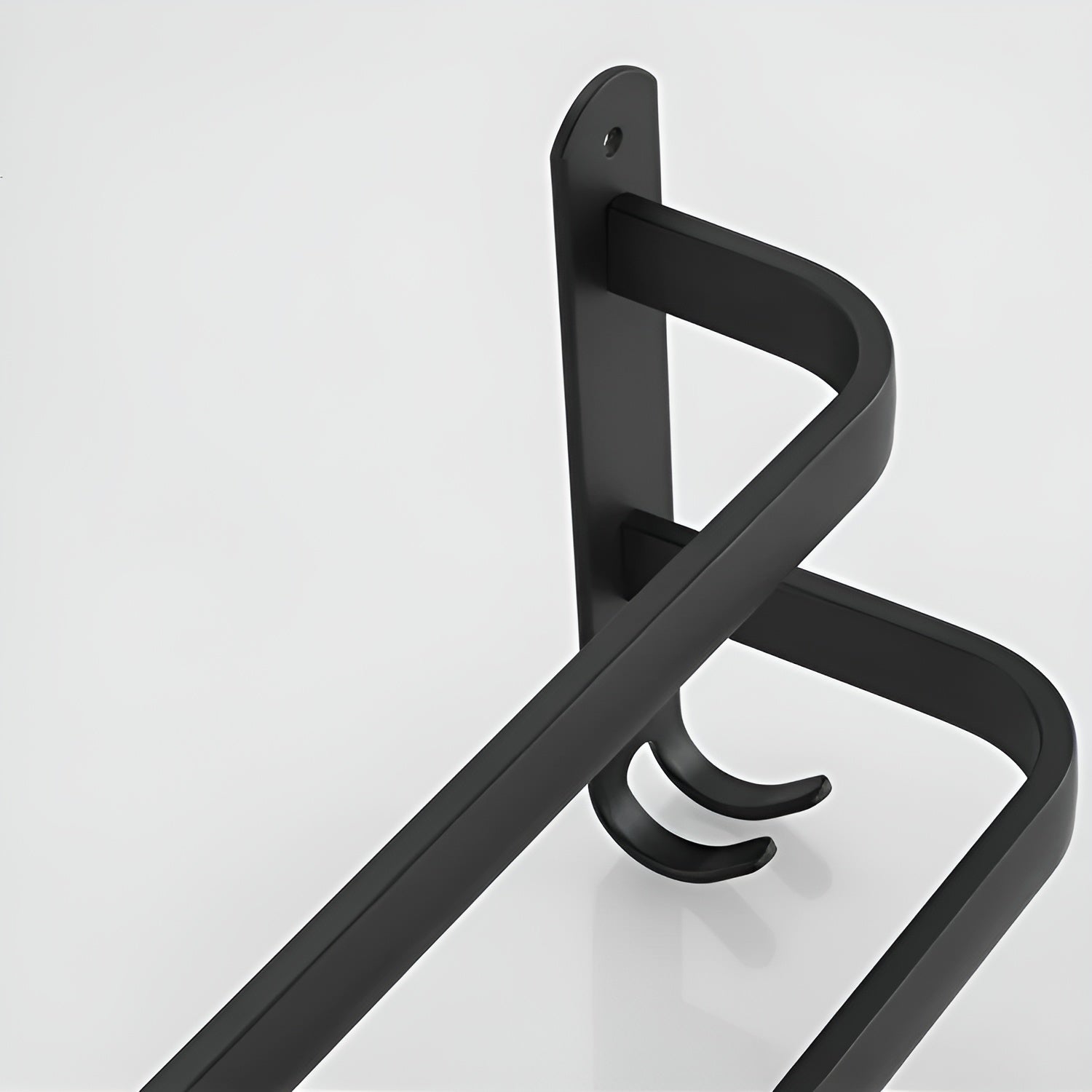 Nokmo | HangEase 3-Tier Towel Holder – Black Wall-Mounted Aluminum Rack Without Drilling