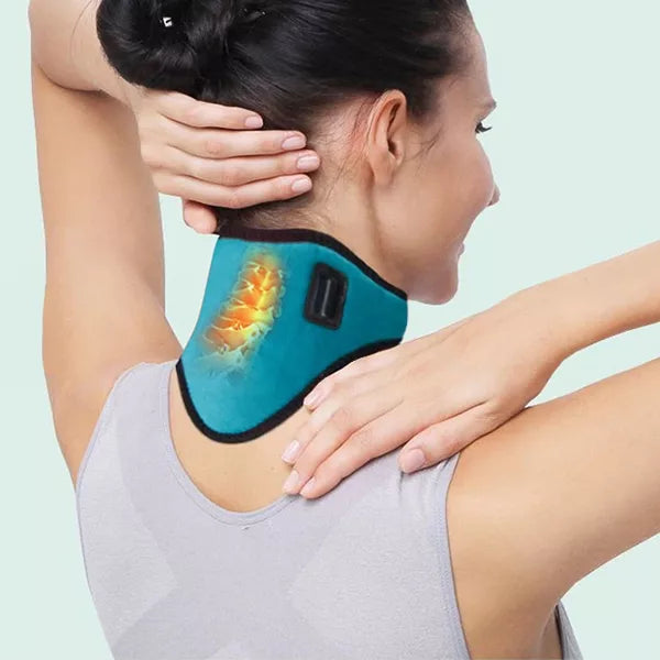 Nokmo | Heated Cervical Collar – Neck Heating Band against Muscle Tension and Headaches