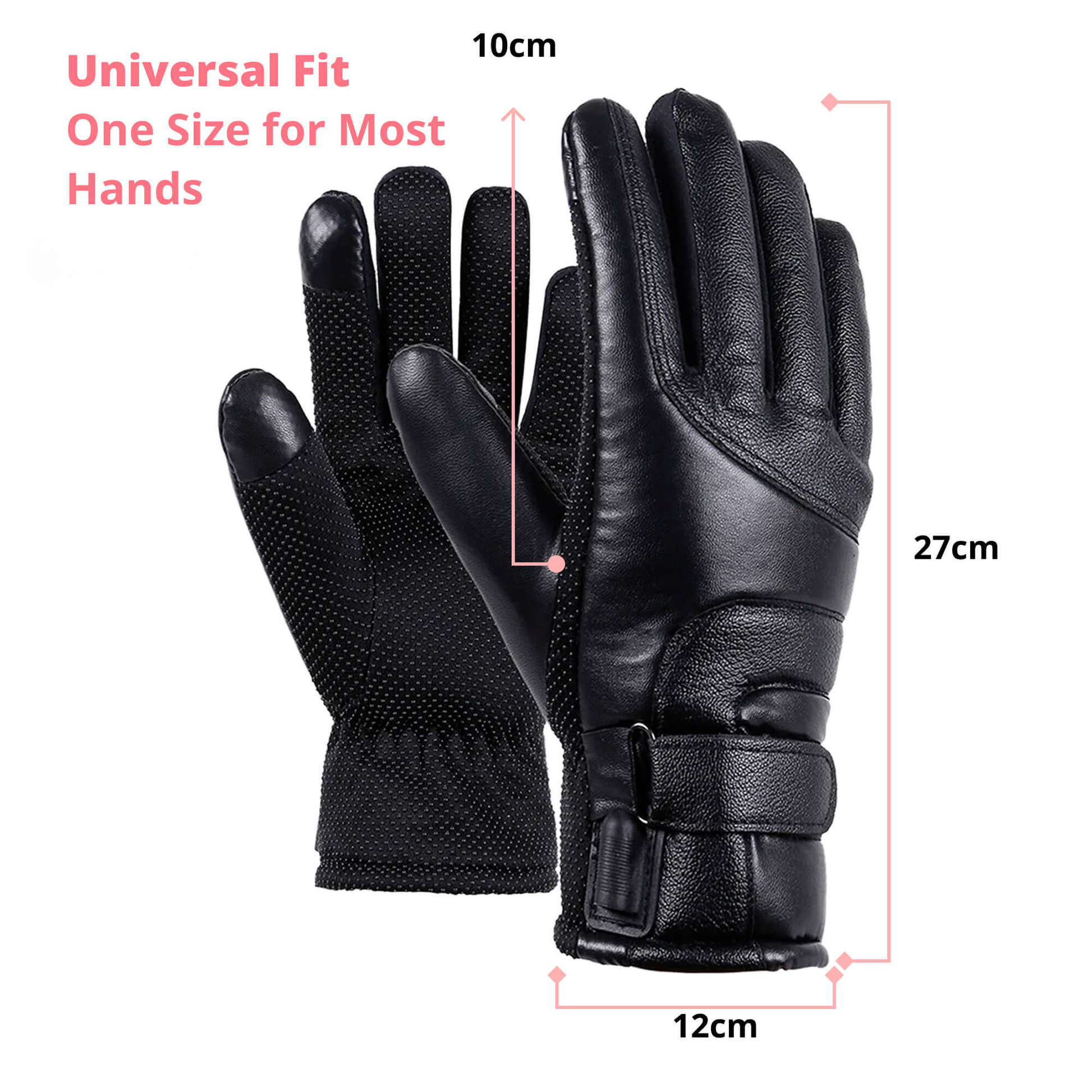 Nokmo | Heated Gloves for Women UK – Ladies Thermal Waterproof Winter Gloves with Touch Screen & USB Rechargeable Warm Design