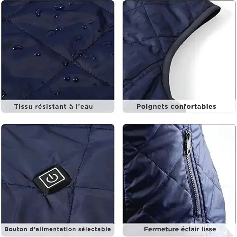 Nokmo | Heated Vest for Women with Dual Control and 9 Heating Zones – Comfort and Warmth for Every Season