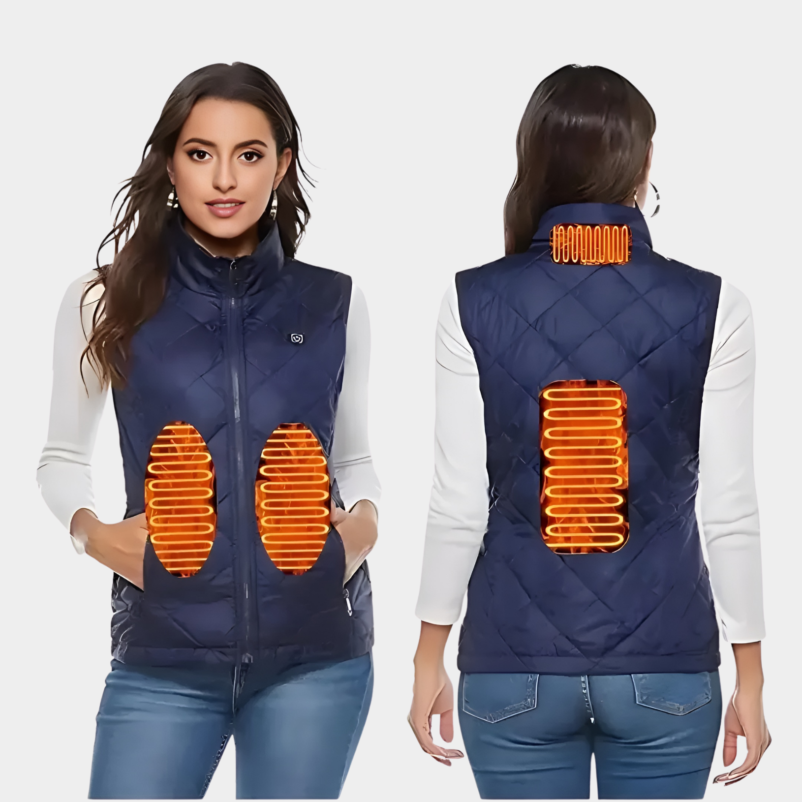 Nokmo | Heated Vest for Women with Dual Control and 9 Heating Zones – Comfort and Warmth for Every Season