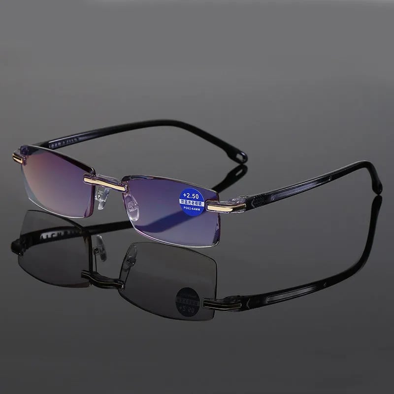 Nokmo | High Hardness Anti-Blue Progressive Distance and Near Range Dual-Use Reading Glasses