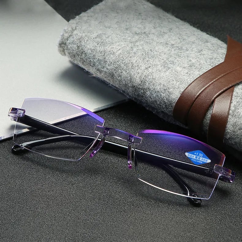 Nokmo | High Hardness Anti-Blue Progressive Distance and Near Range Dual-Use Reading Glasses