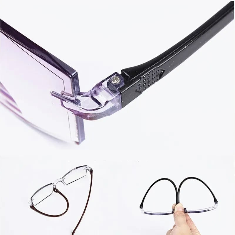 Nokmo | High Hardness Anti-Blue Progressive Distance and Near Range Dual-Use Reading Glasses