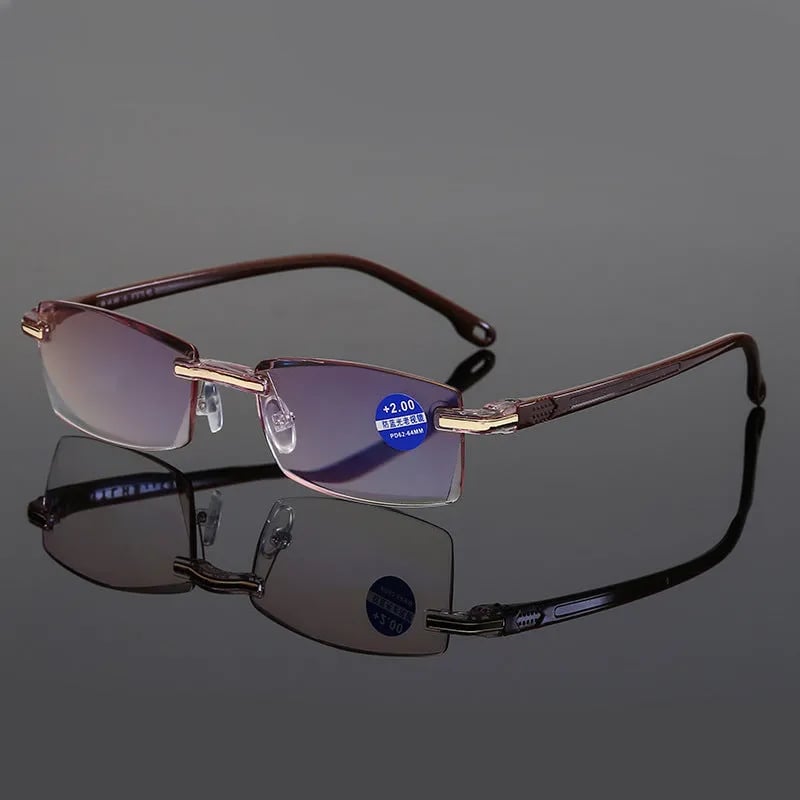 Nokmo | High Hardness Anti-Blue Progressive Distance and Near Range Dual-Use Reading Glasses