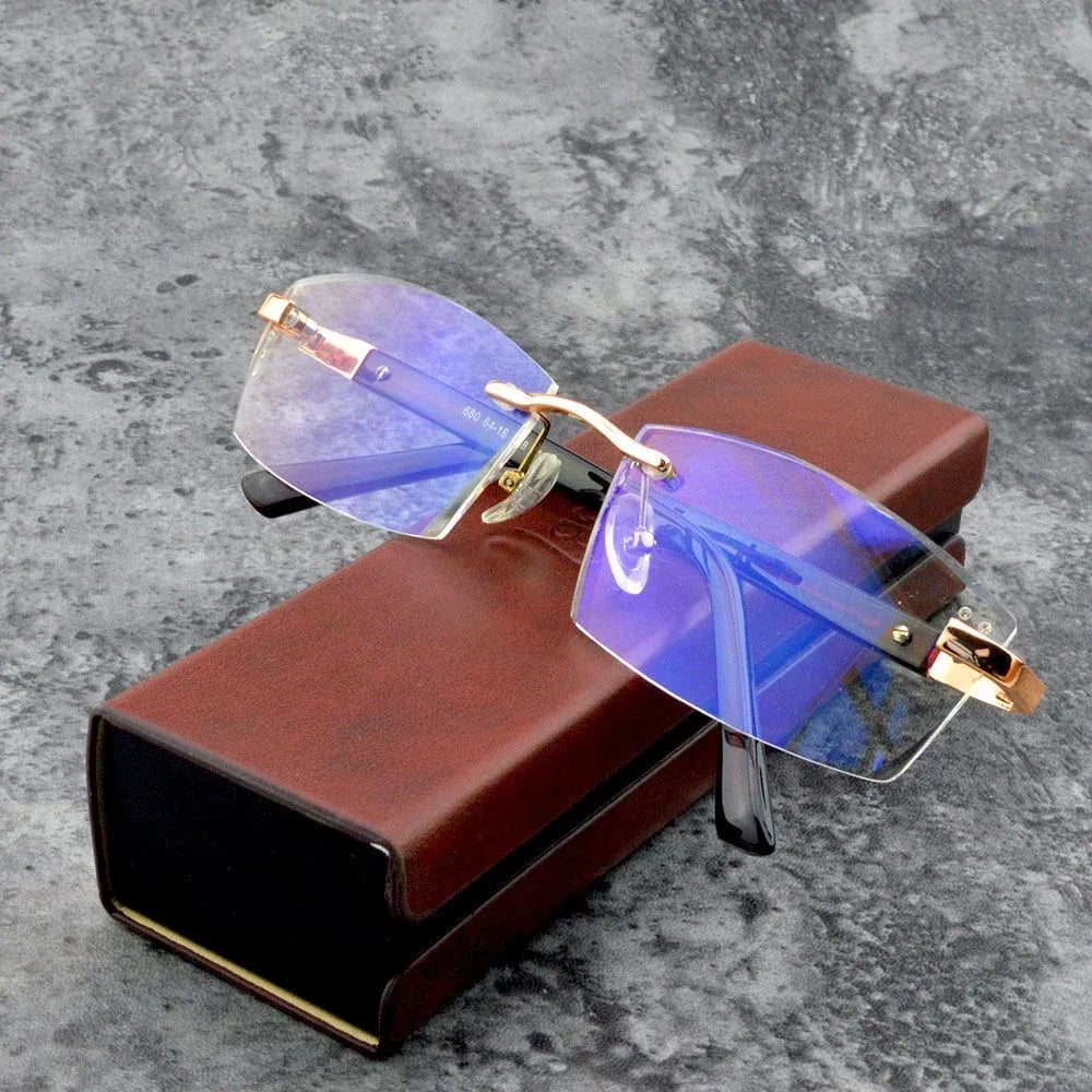 Nokmo | High Hardness Anti-Blue Progressive Distance and Near Range Dual-Use Reading Glasses