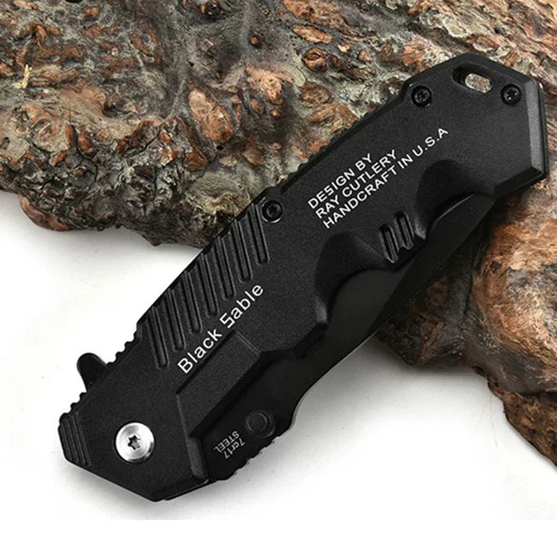 Nokmo | High Hardness Tactical Survival Knife - Outdoor Self-Defense EDC Tool for Camping & Hunting