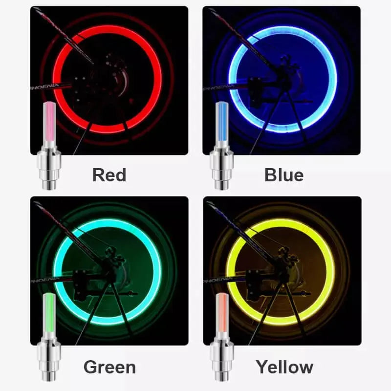 Nokmo | High-quality bicycle valve lighting with LED – Perfect for night rides