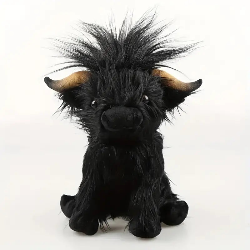 Nokmo | Highland Cuddle Cow | Soft and Cozy Plush Toy | Brown/White