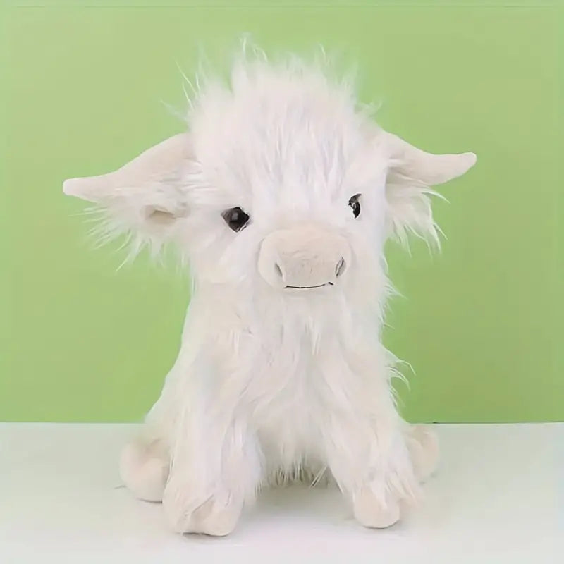 Nokmo | Highland Cuddle Cow | Soft and Cozy Plush Toy | Brown/White
