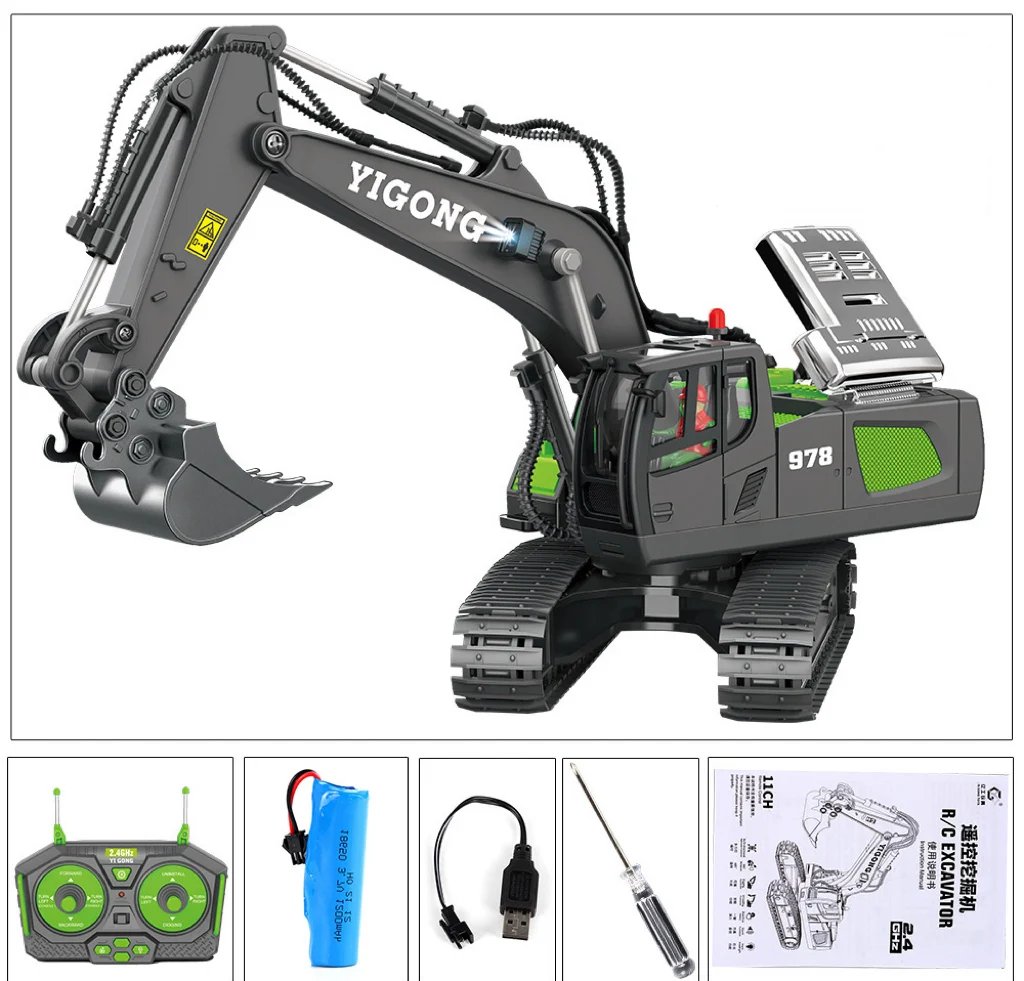 Nokmo | Hydraulic Full Metal Graver G308H 1/14 RTR