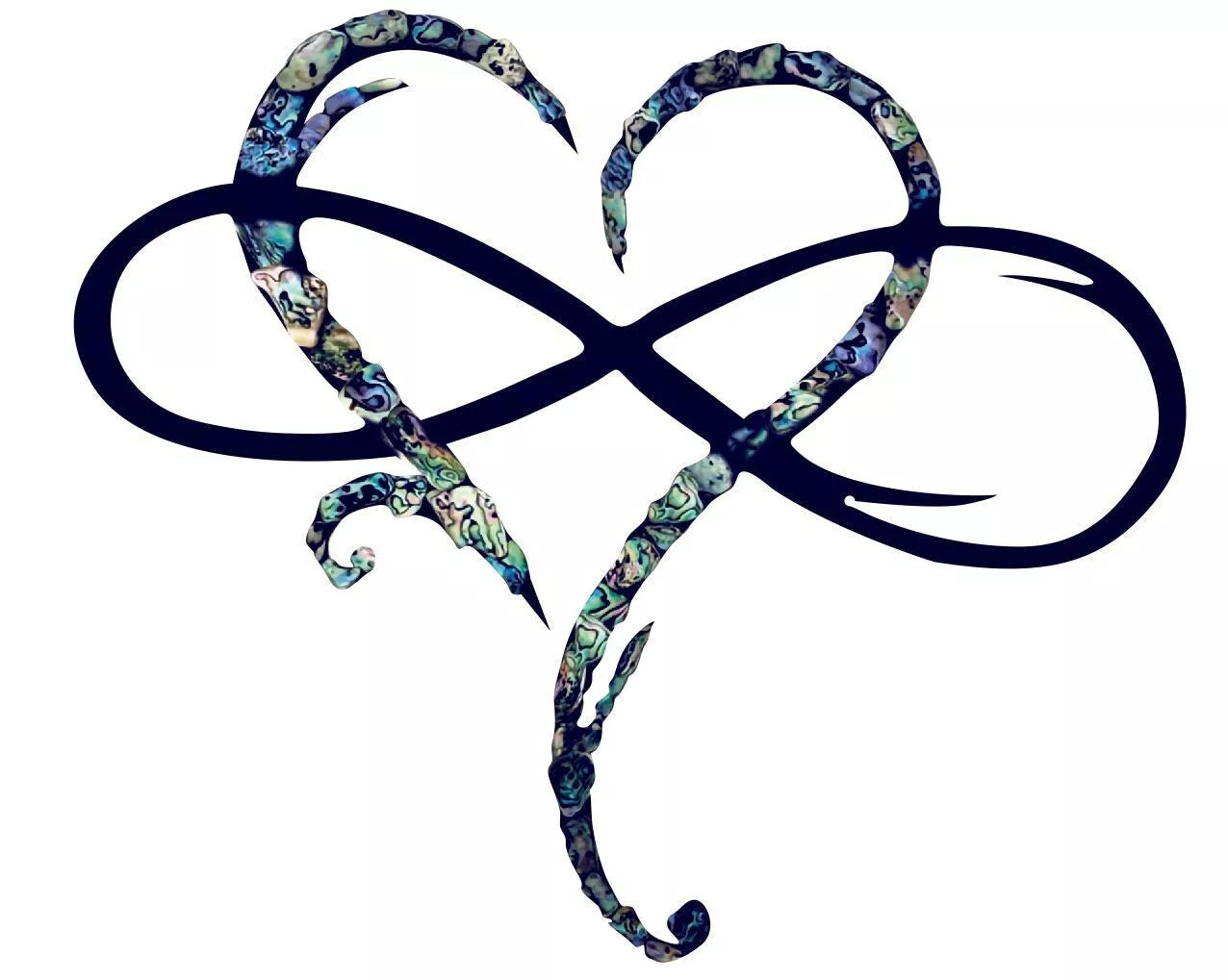 Nokmo | Infinity Heart Wall Art with Decorative Inlay