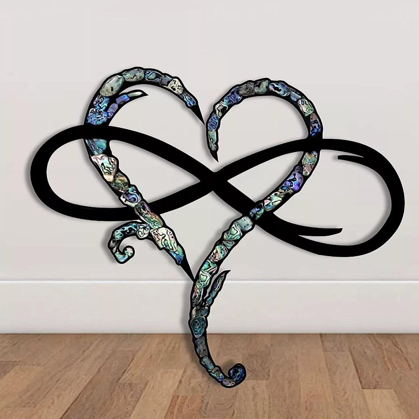 Nokmo | Infinity Heart Wall Art with Decorative Inlay