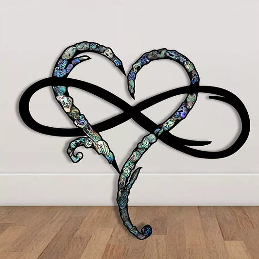Nokmo | Infinity Heart Wall Art with Decorative Inlay