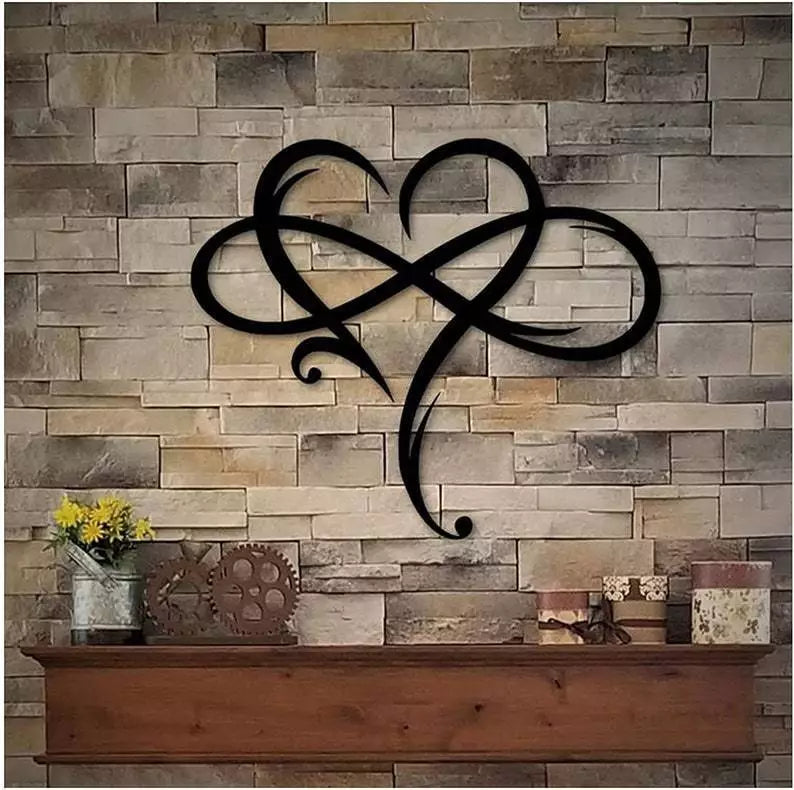 Nokmo | Infinity Heart Wall Art with Decorative Inlay