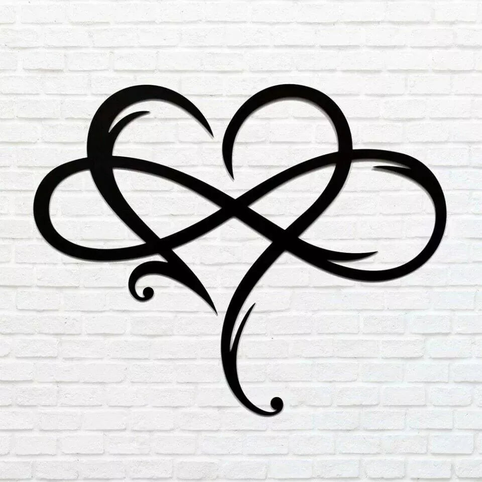 Nokmo | Infinity Heart Wall Art with Decorative Inlay