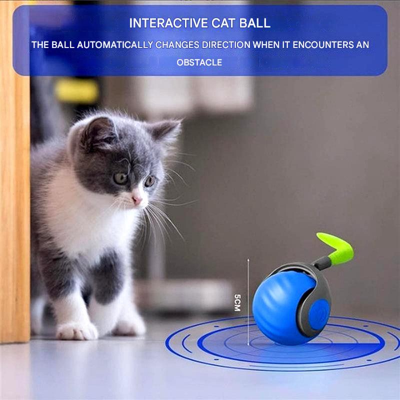 Nokmo | Interactive Cat Ball Toy - Automatic Rolling Play Sphere