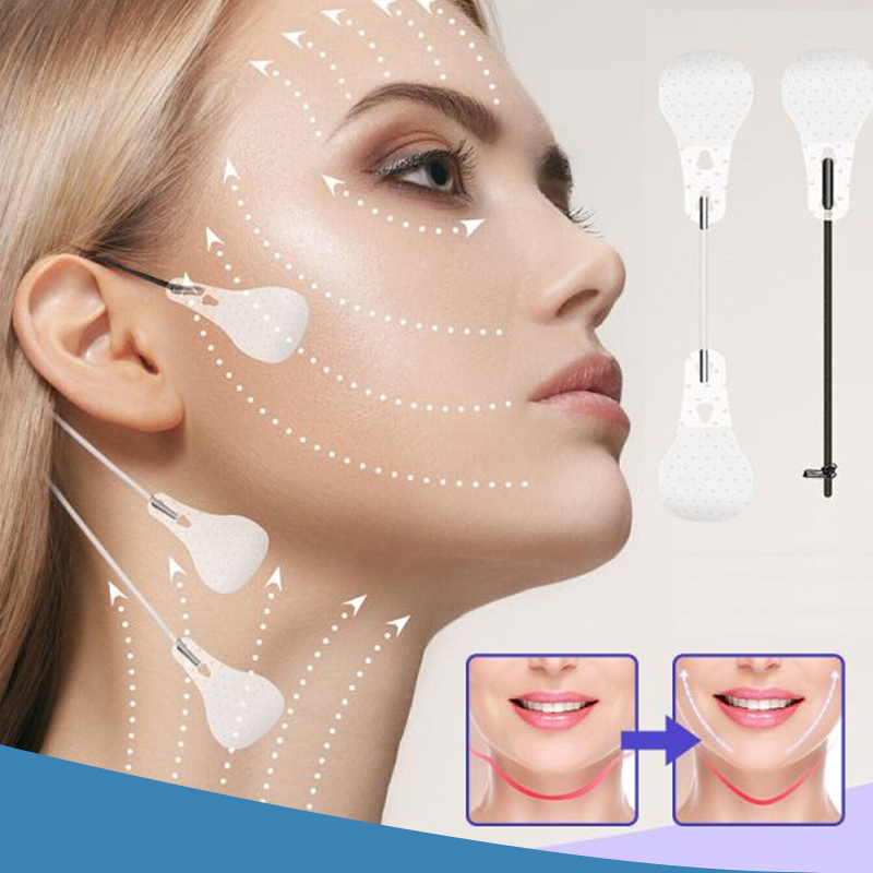 Nokmo | Invisible Facelift Patches | 120 Count Supply Pack | Ultra-thin 0.02mm Adhesion Technology | Waterproof & Hypoallergenic | Mechanical V-Shape Lifting | Transparent