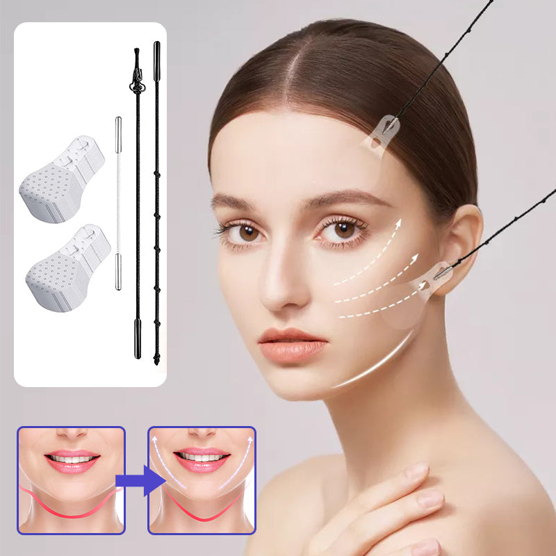 Nokmo | Invisible Facelift Patches | 120 Count Supply Pack | Ultra-thin 0.02mm Adhesion Technology | Waterproof & Hypoallergenic | Mechanical V-Shape Lifting | Transparent