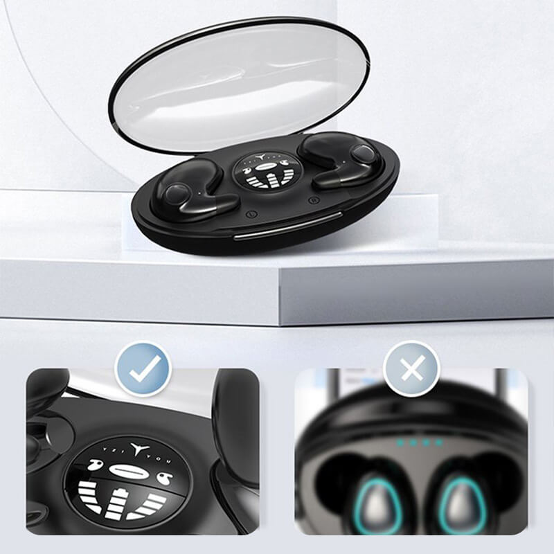 Nokmo | Invisible Wireless Sleep Headphones | IPX5 Waterproof, Bluetooth 5.3 for Comfortable Sleep and Relaxation