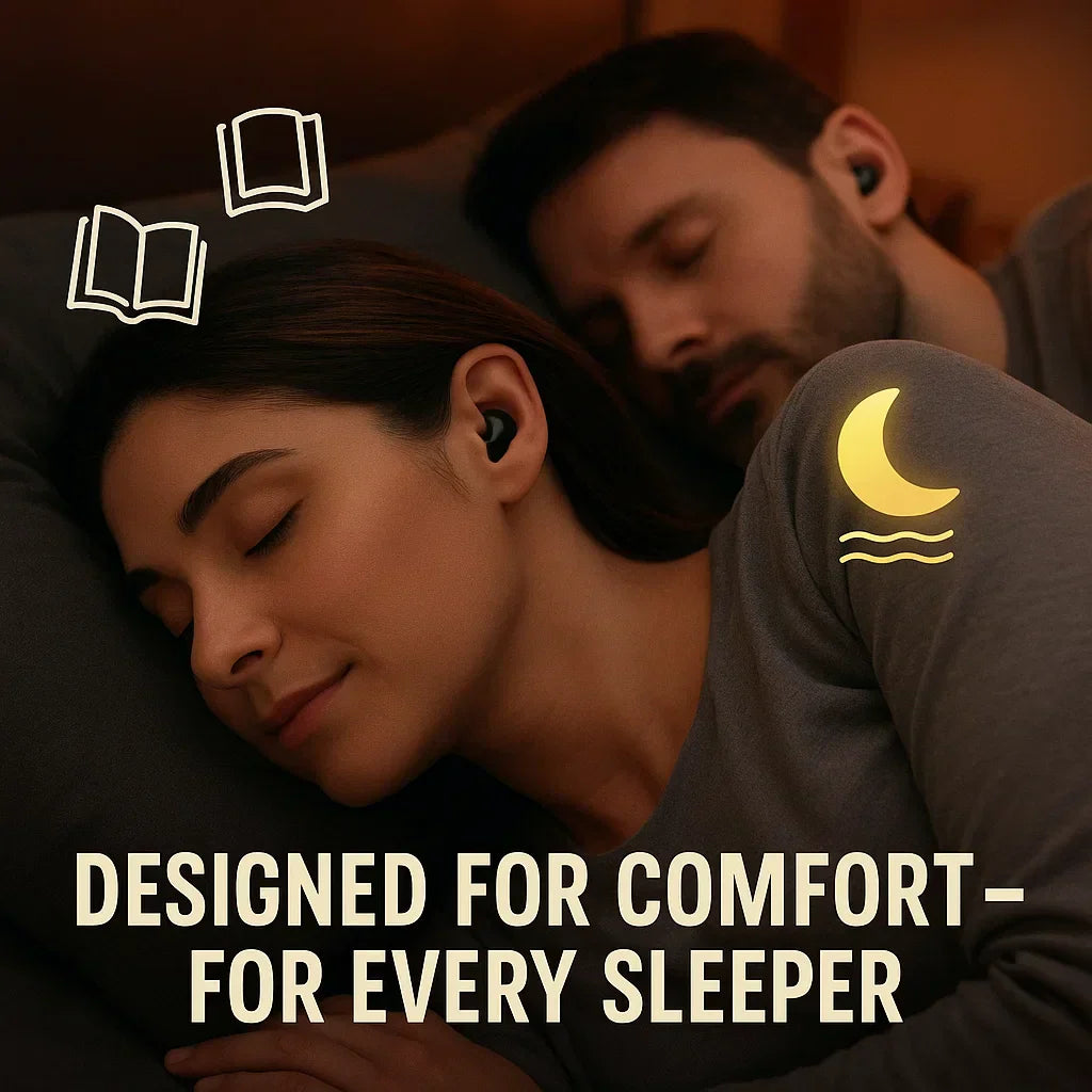 Nokmo | Invisible Wireless Sleep Headphones | IPX5 Waterproof, Bluetooth 5.3 for Comfortable Sleep and Relaxation