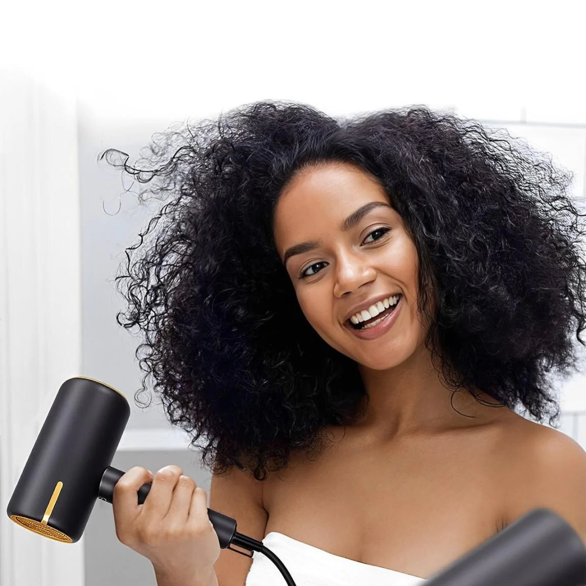 Nokmo | Ionic Hair Dryer | Fast Drying and Frizz Control | Gray