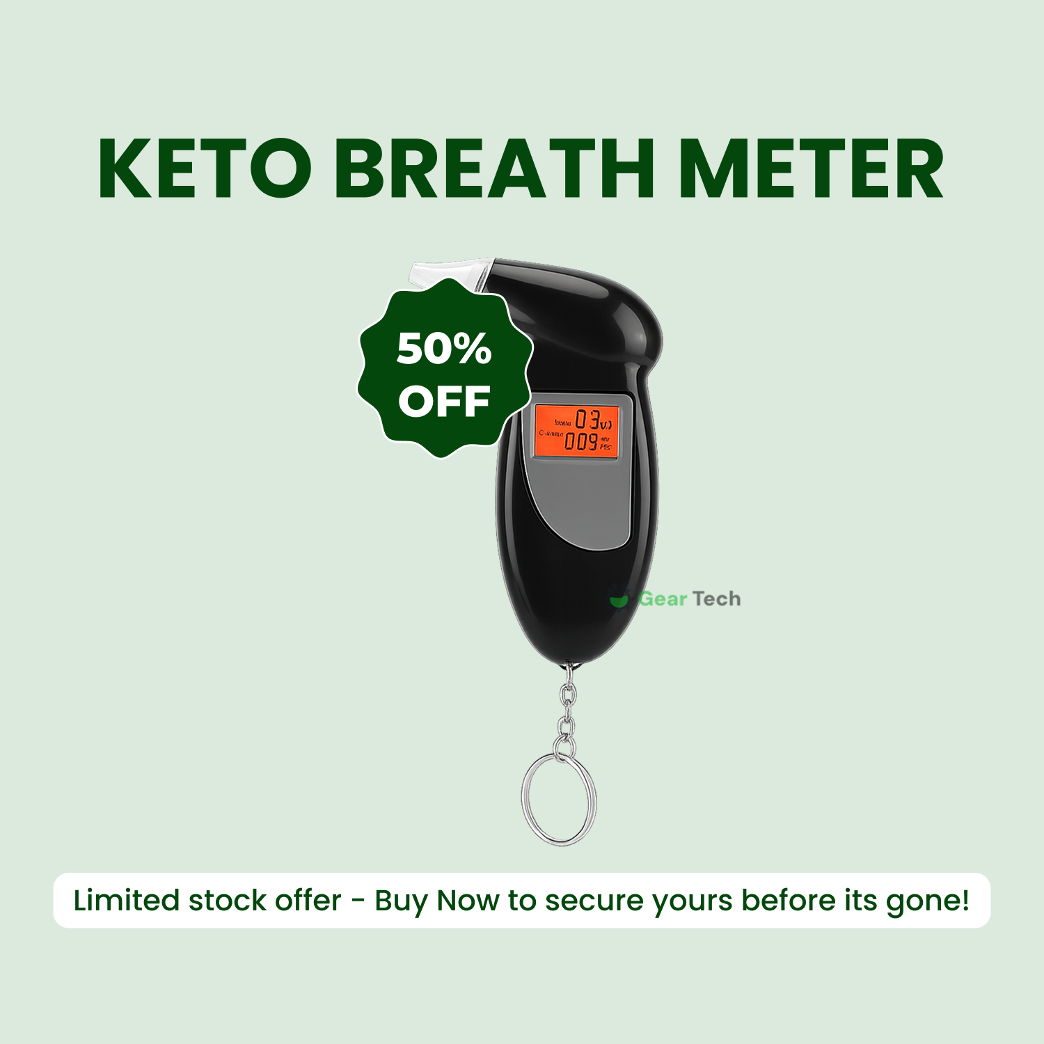 Nokmo | Keto Breath Meter | Accurate Ketosis Monitoring for Weight Loss and Dietary Optimization at Home or On the Go