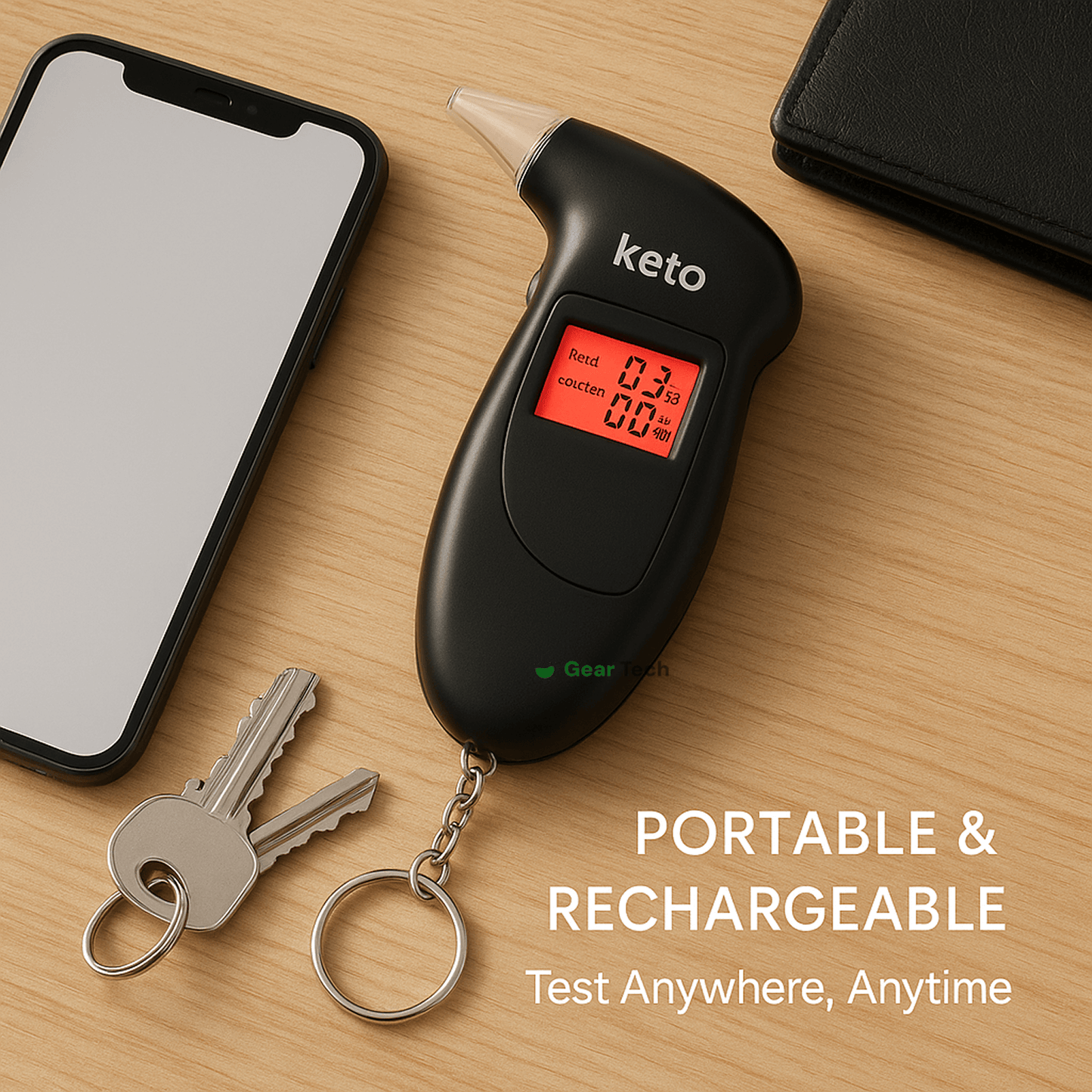Nokmo | Keto Breath Meter | Accurate Ketosis Monitoring for Weight Loss and Dietary Optimization at Home or On the Go