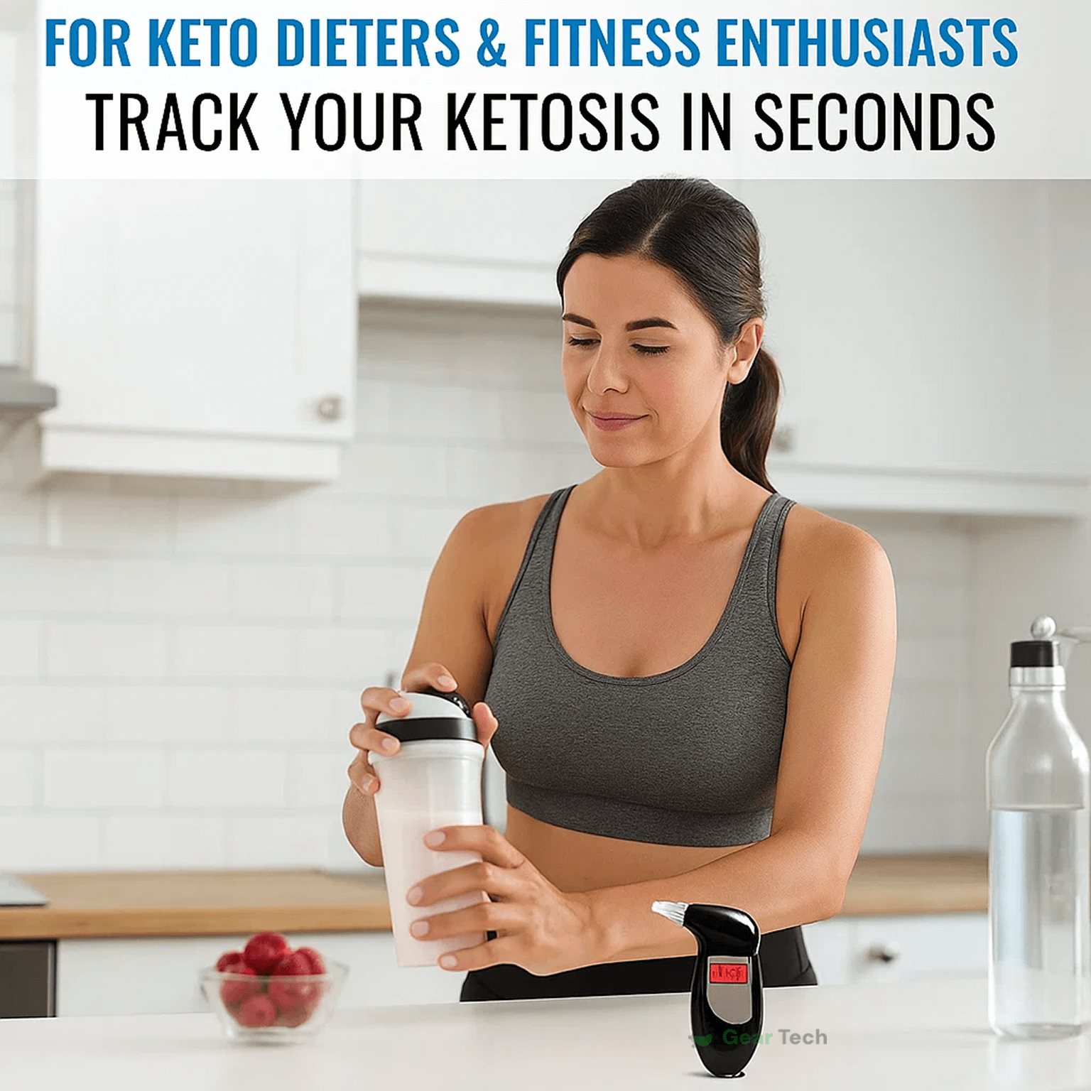 Nokmo | Keto Breath Meter | Accurate Ketosis Monitoring for Weight Loss and Dietary Optimization at Home or On the Go
