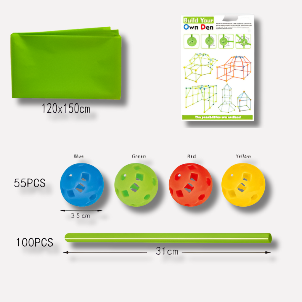 Nokmo | Kids Building Fort Kit - Creative STEM Toy
