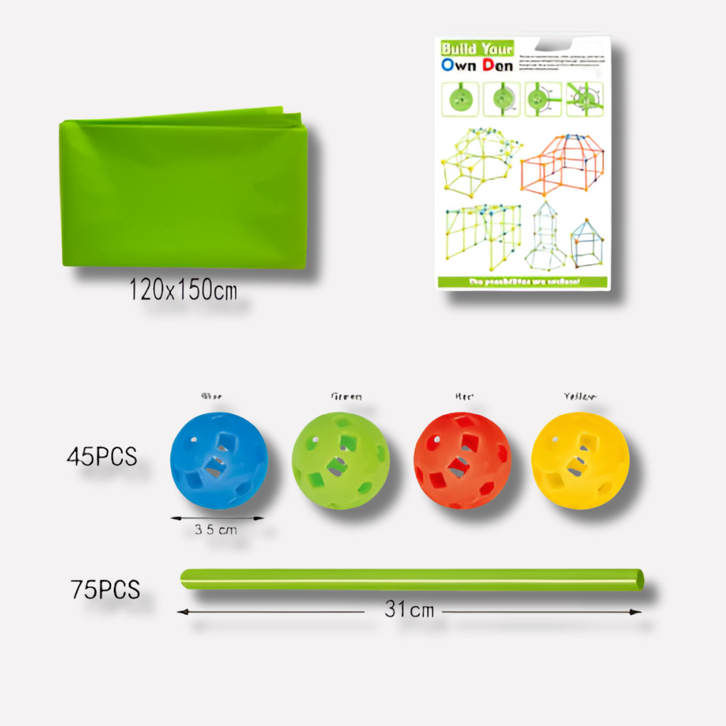 Nokmo | Kids Building Fort Kit - Creative STEM Toy