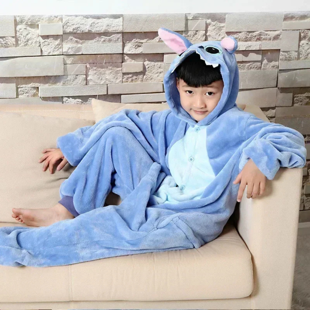 Nokmo | Kids Character Hooded Pajama Jumpsuit