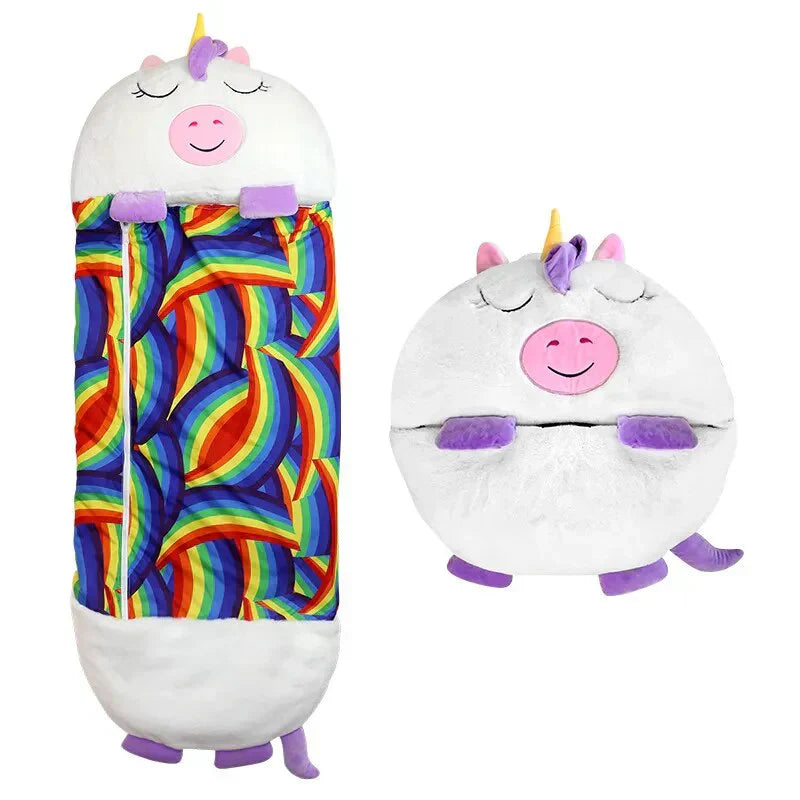 Nokmo | Kids Character Sleeping Bag Cuddle Toy 2-in-1