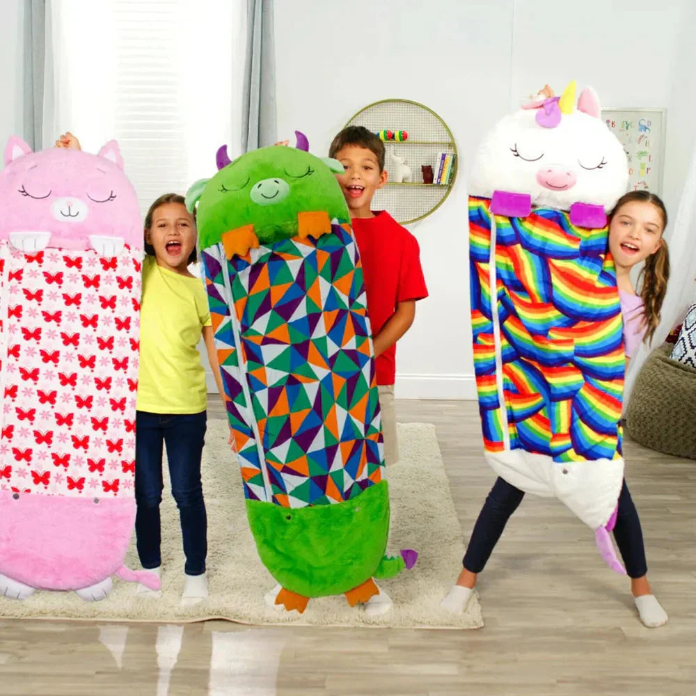 Nokmo | Kids Character Sleeping Bag Cuddle Toy 2-in-1