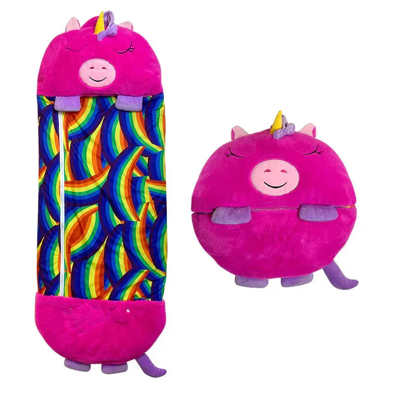 Nokmo | Kids' Sleeping Bag Plush Toy Convertible Fun Character Nap Bag