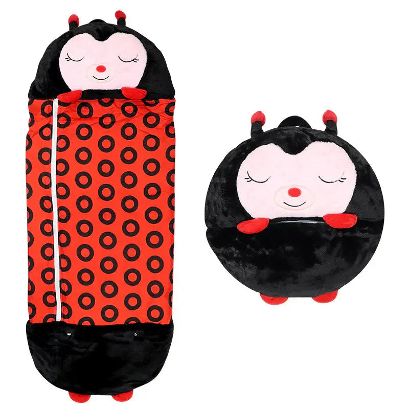 Nokmo | Kids' Sleeping Bag Plush Toy Convertible Fun Character Nap Bag