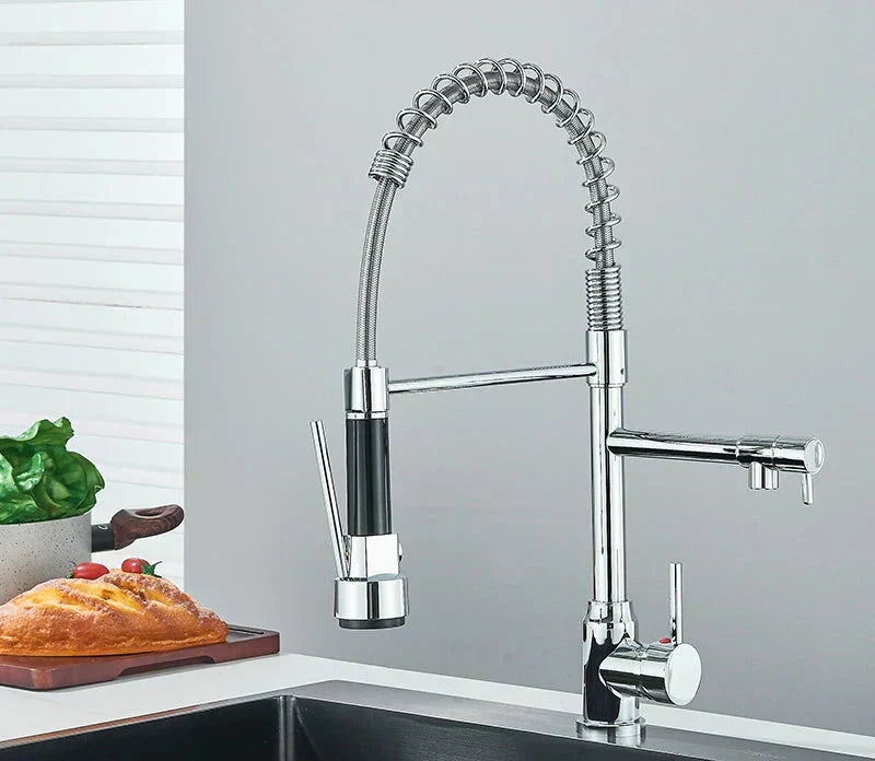 Nokmo | Kitchen Faucet with Flexible Spiral Spout