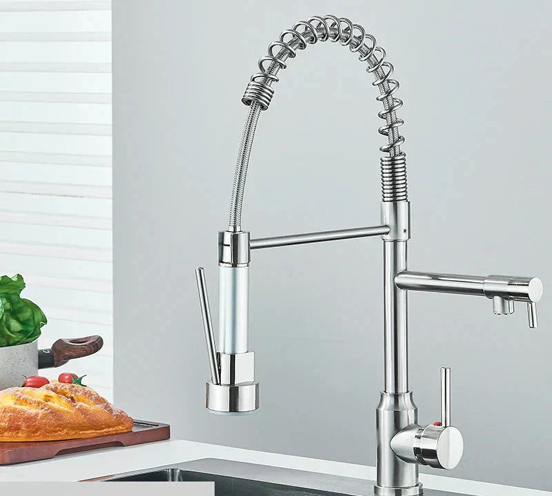 Nokmo | Kitchen Faucet with Flexible Spiral Spout