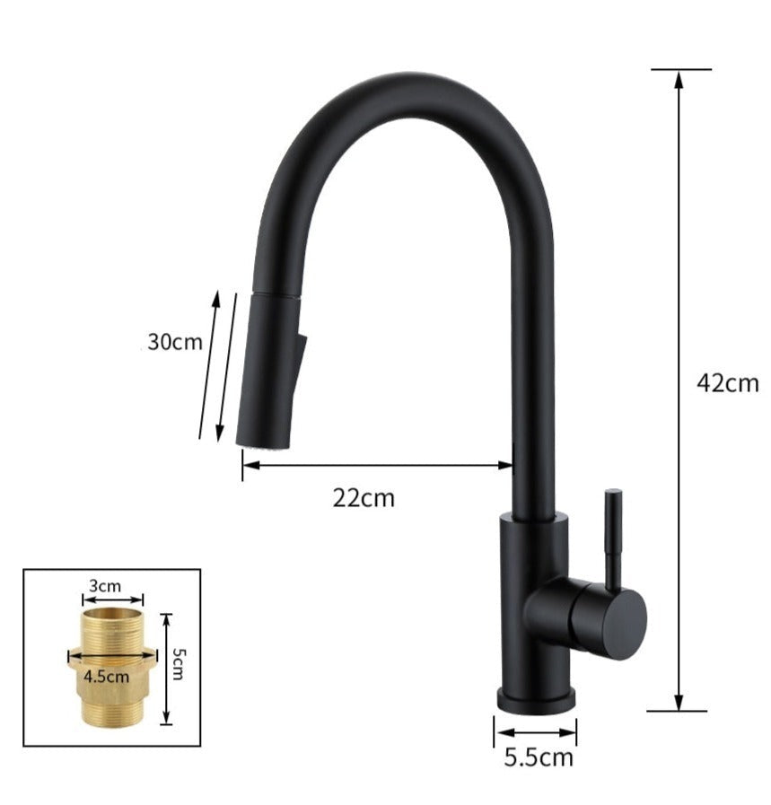 Nokmo | Kitchen Faucet with Motion Sensor and Pull-Out Sprayer