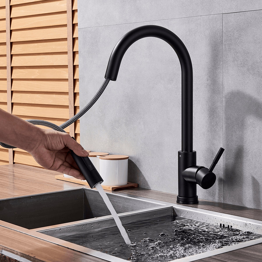Nokmo | Kitchen Faucet with Motion Sensor and Pull-Out Sprayer