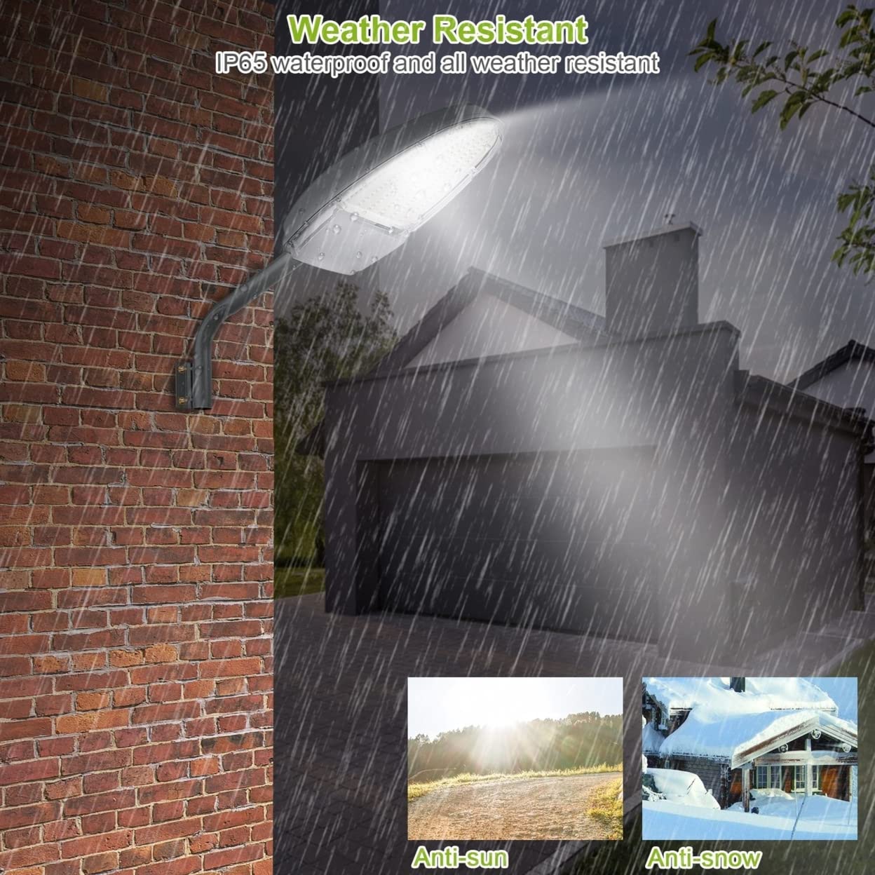Nokmo | Kocaso Wall Pack LED Lights 144 LEDs with Photocell Sensor - IP65 Waterproof Outdoor Lamp