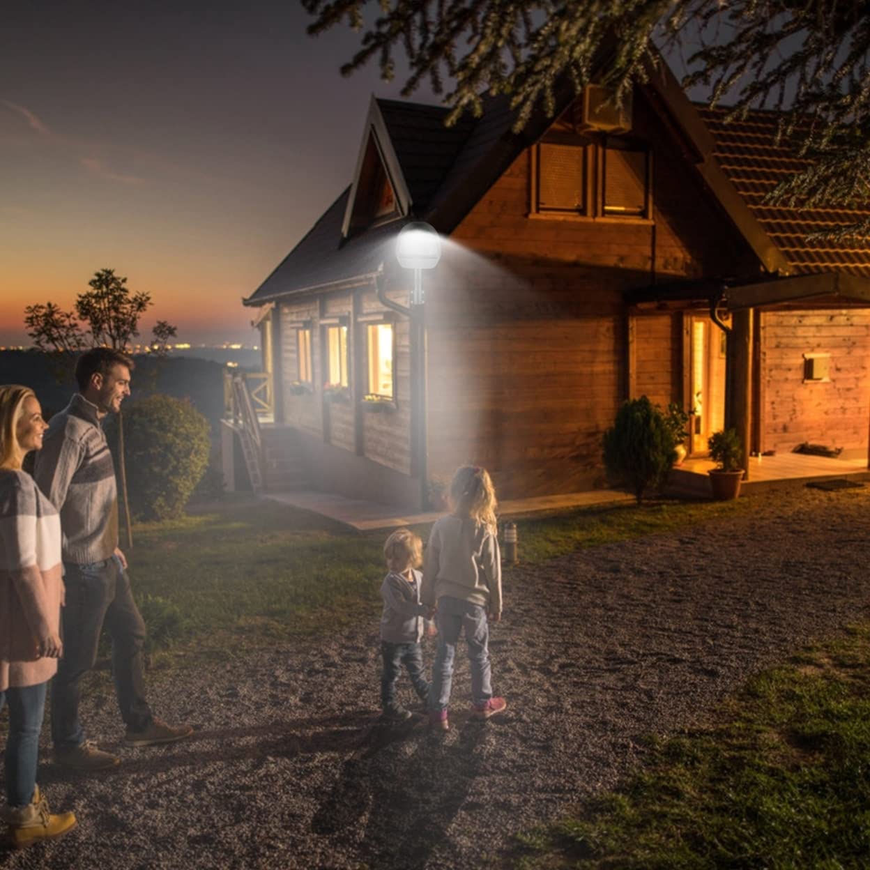 Nokmo | Kocaso Wall Pack LED Lights 144 LEDs with Photocell Sensor - IP65 Waterproof Outdoor Lamp