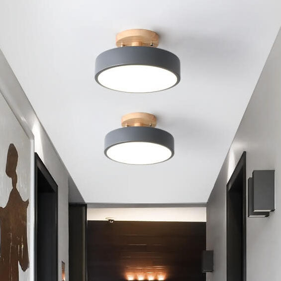 Nokmo LED Round Ceiling Lamp | Nordic Design | Semi-Flush Mounting | Economical Indoor Lighting