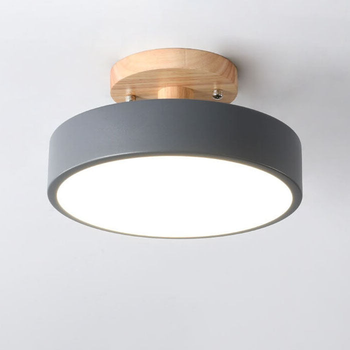 Nokmo LED Round Ceiling Lamp | Nordic Design | Semi-Flush Mounting | Economical Indoor Lighting