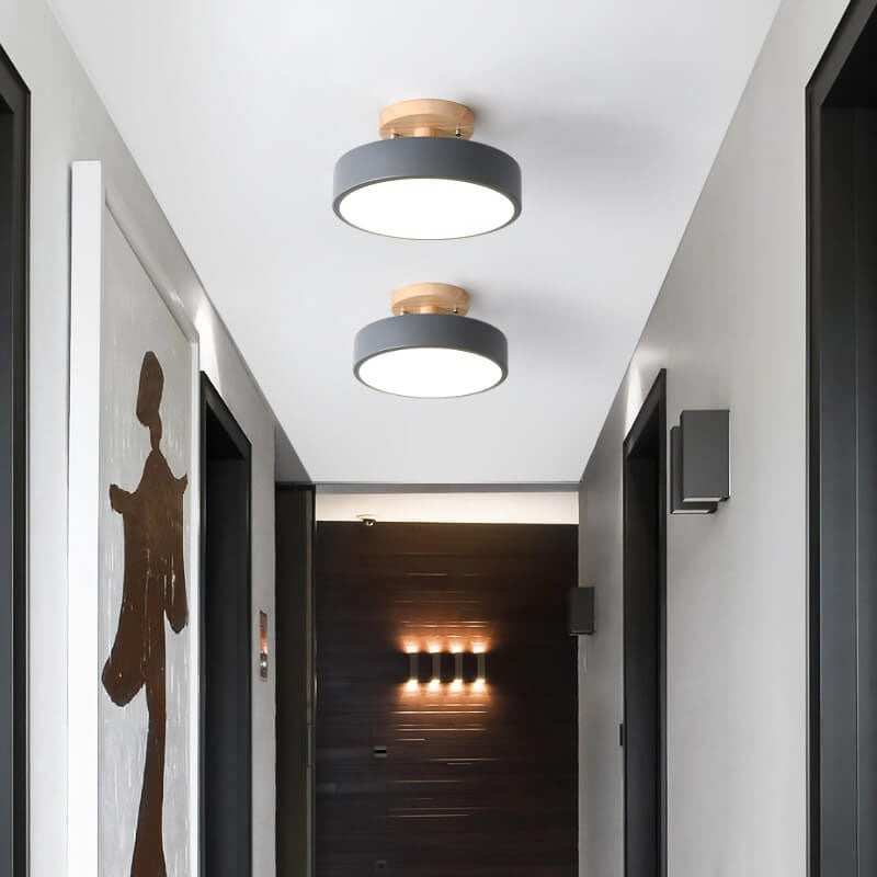Nokmo LED Round Ceiling Lamp | Nordic Design | Semi-Flush Mounting | Economical Indoor Lighting
