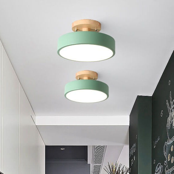 Nokmo LED Round Ceiling Lamp | Nordic Design | Semi-Flush Mounting | Economical Indoor Lighting