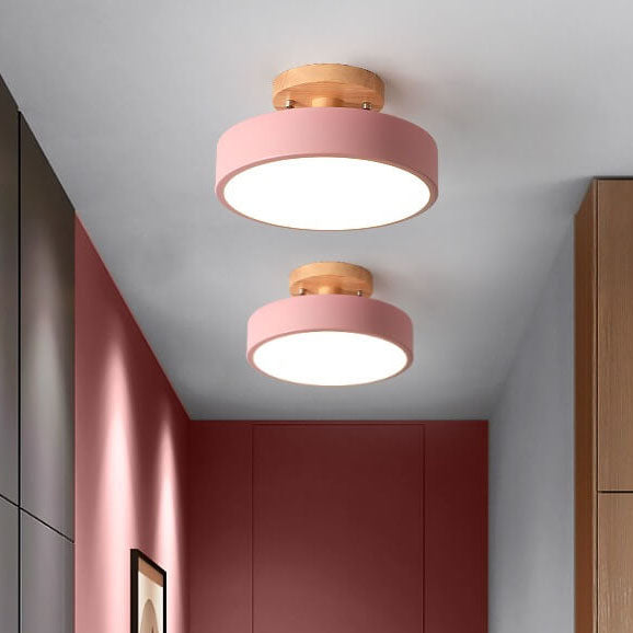 Nokmo LED Round Ceiling Lamp | Nordic Design | Semi-Flush Mounting | Economical Indoor Lighting