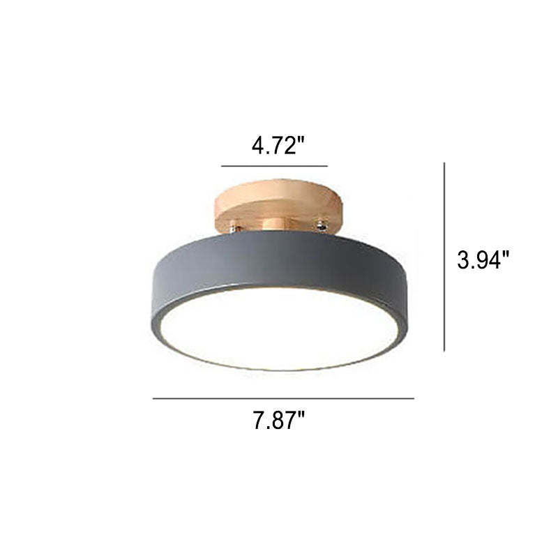 Nokmo LED Round Ceiling Lamp | Nordic Design | Semi-Flush Mounting | Economical Indoor Lighting