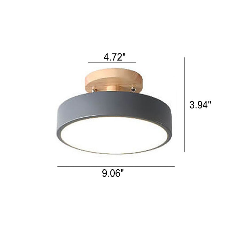 Nokmo LED Round Ceiling Lamp | Nordic Design | Semi-Flush Mounting | Economical Indoor Lighting