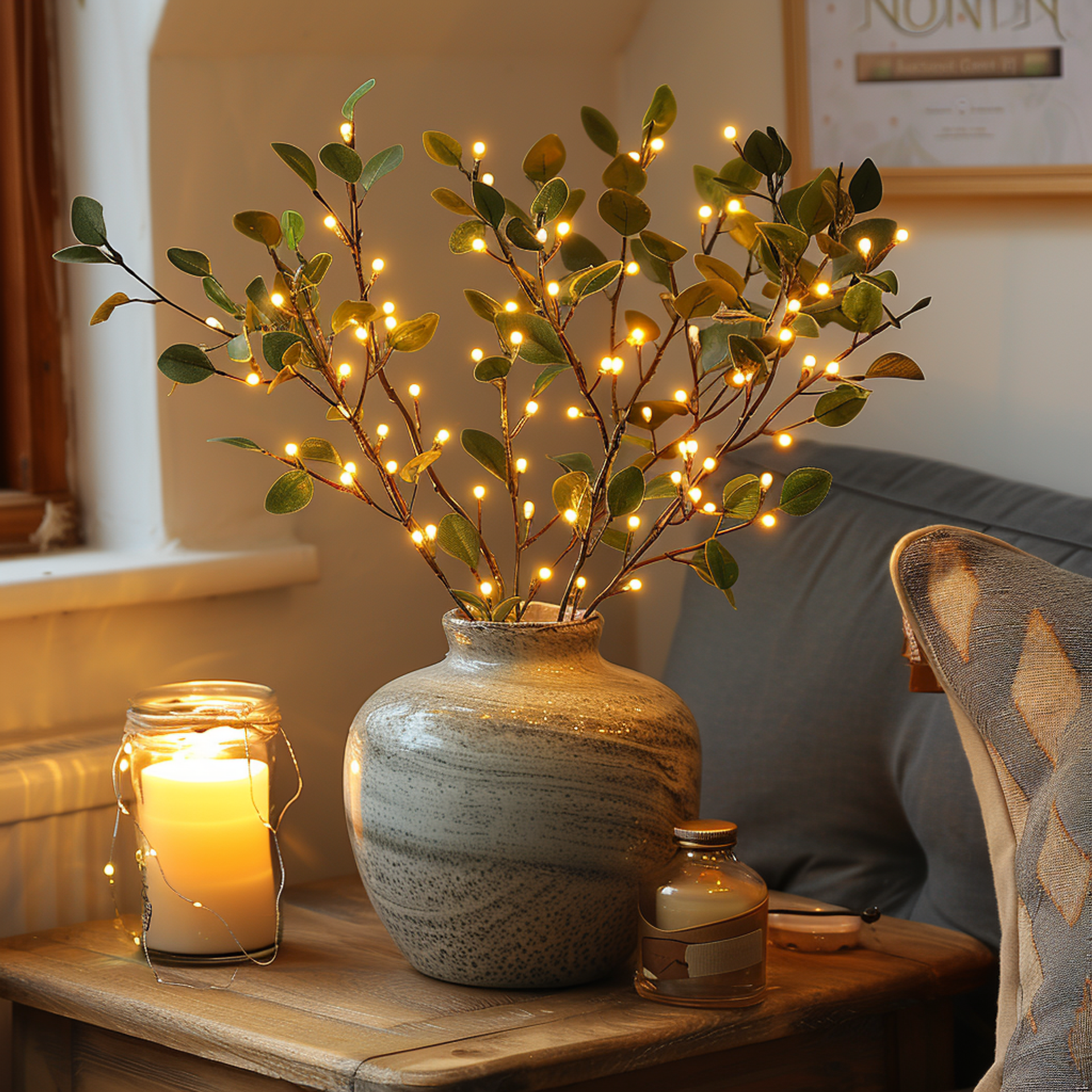 Nokmo | LED String Lights Olive Branch